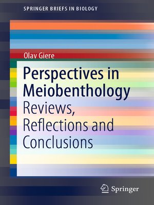 cover image of Perspectives in Meiobenthology